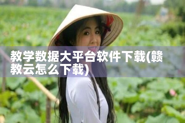 教学数据大平台软件下载