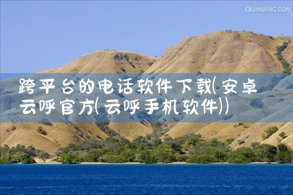 跨平台的电话软件下载